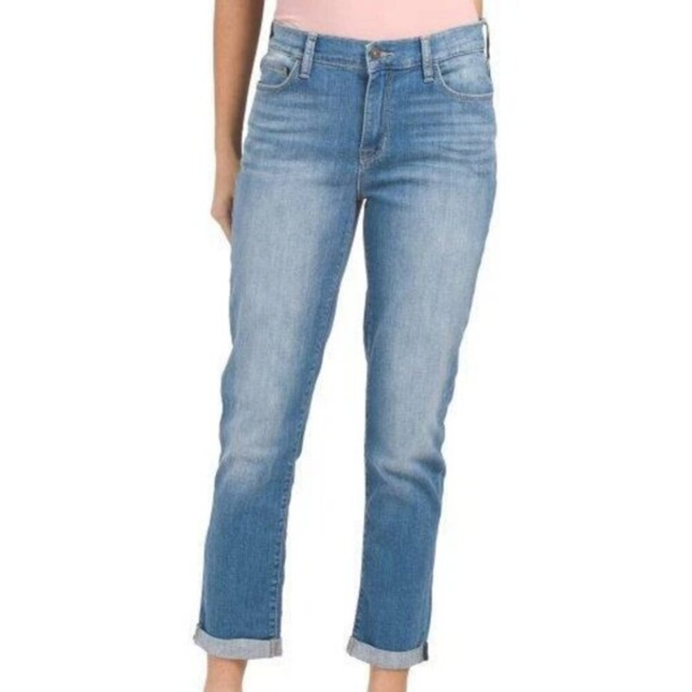 Hudson Natalie Midrise Slim Boyfriend Crop Jeans Size 27